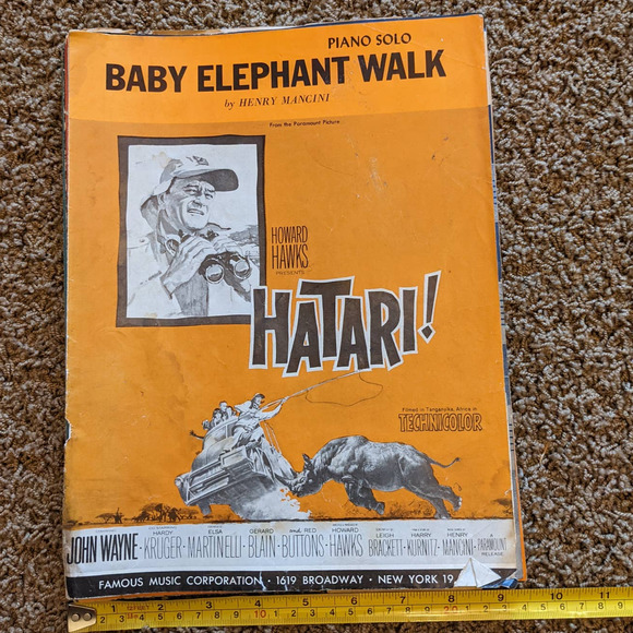 Lot 13 Music Sheets W/Movie Music Hatari John Wayne; Dolly Sisters Betty Grable - Picture 3 of 10